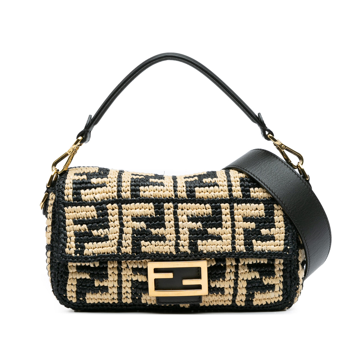 Zucca Raffia Baguette Satchel