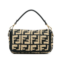 Zucca Raffia Baguette Satchel