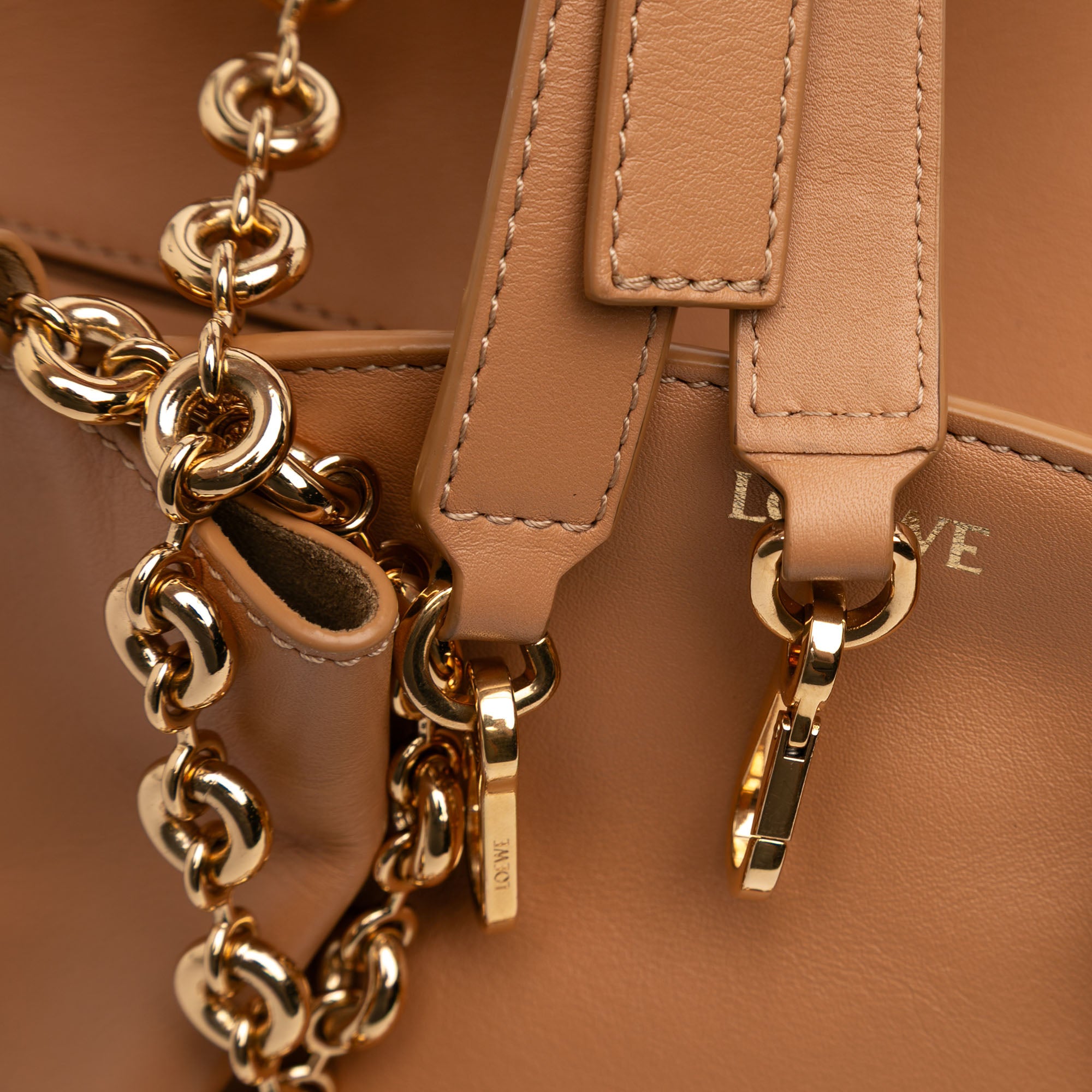 Leather Paseo Chain Satchel