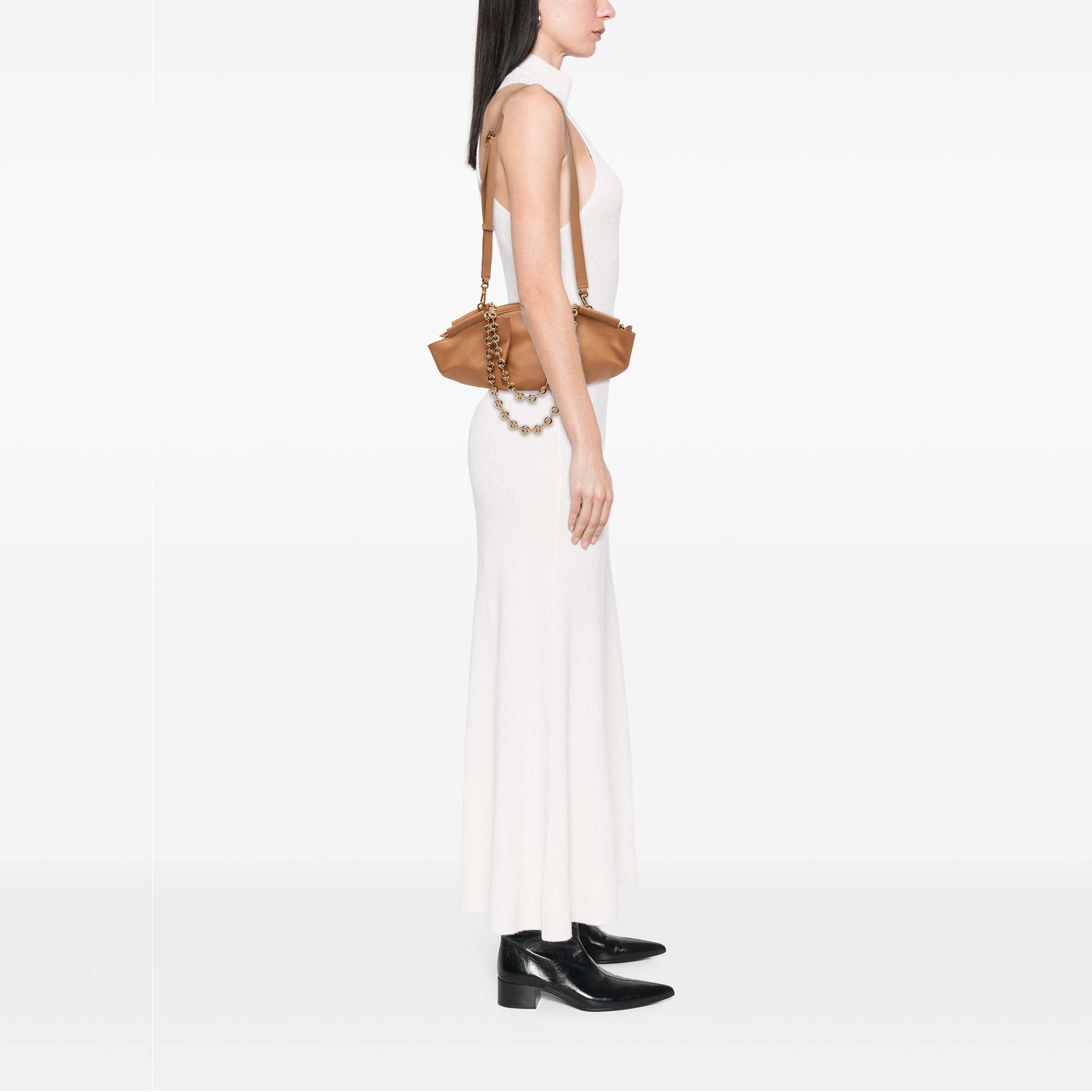 Leather Paseo Chain Satchel