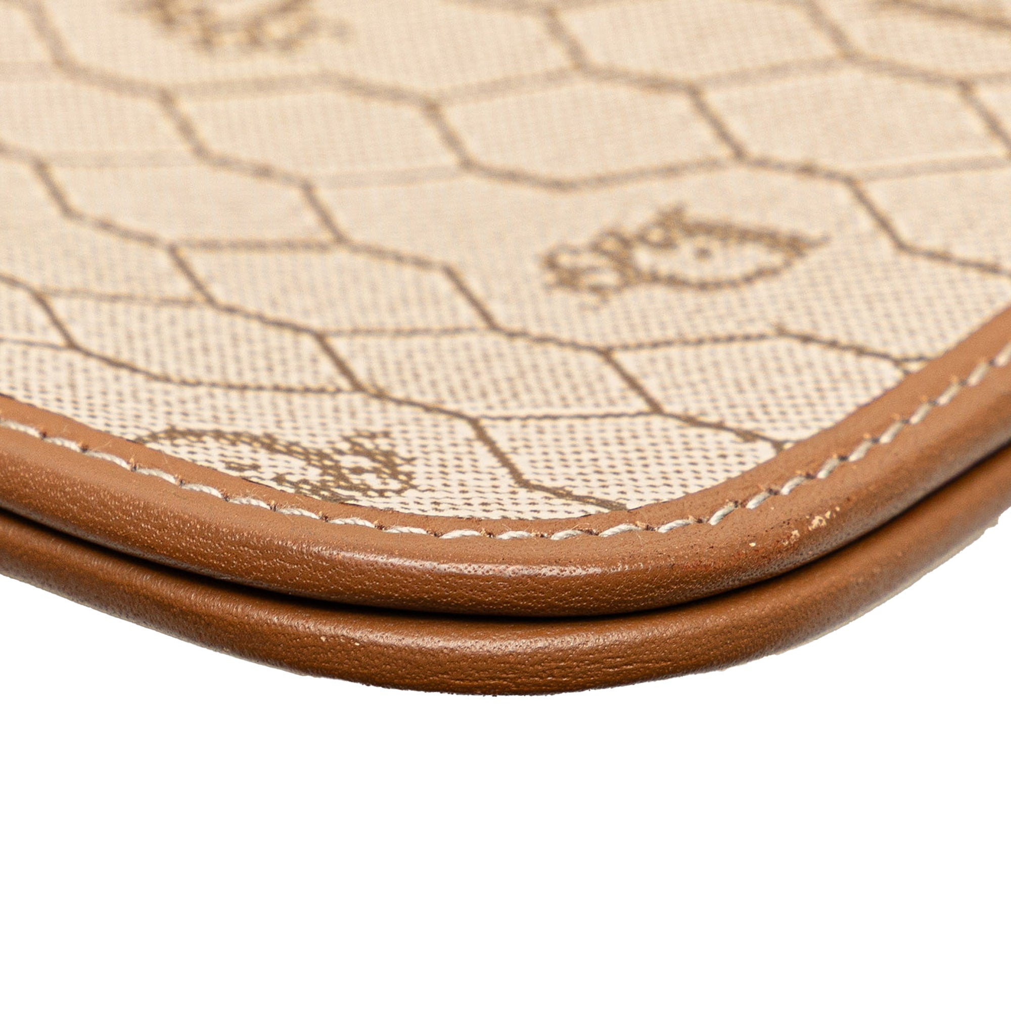 Honeycomb Coated Canvas Chain Crossbody