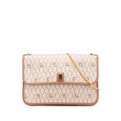 Honeycomb Coated Canvas Chain Crossbody