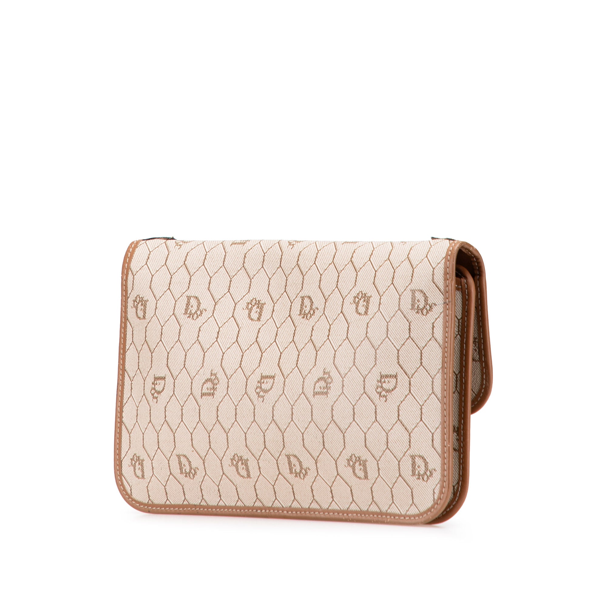 Honeycomb Coated Canvas Chain Crossbody