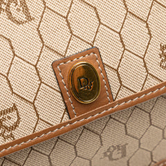 Honeycomb Coated Canvas Chain Crossbody