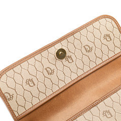 Honeycomb Coated Canvas Chain Crossbody