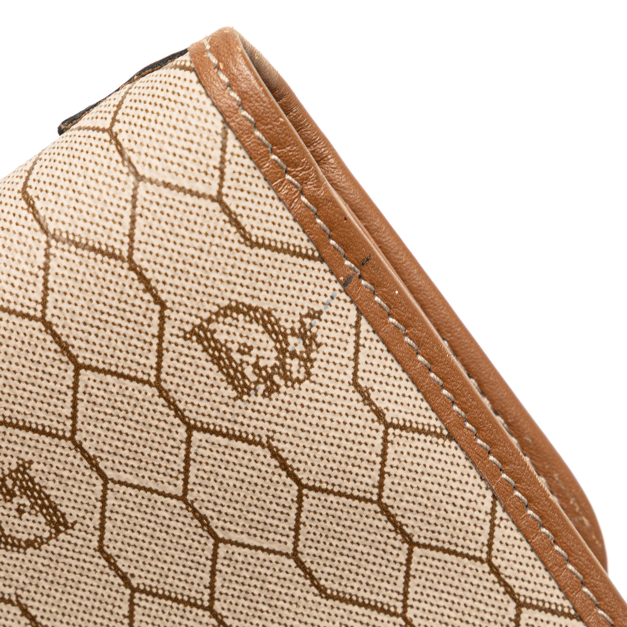 Honeycomb Coated Canvas Chain Crossbody