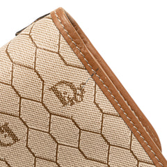 Honeycomb Coated Canvas Chain Crossbody