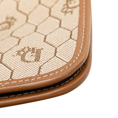 Honeycomb Coated Canvas Chain Crossbody
