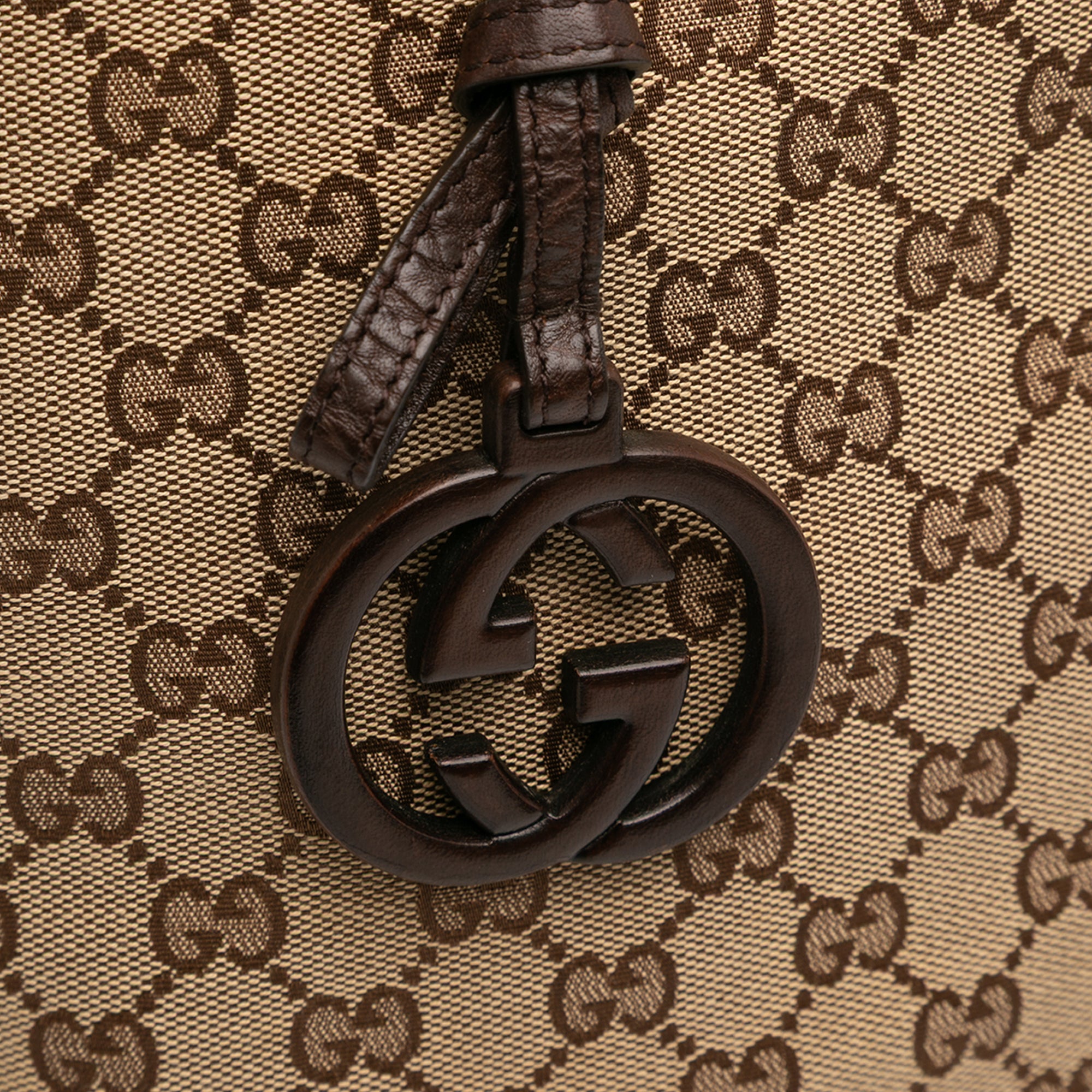 Large GG Canvas GG Charm Tote