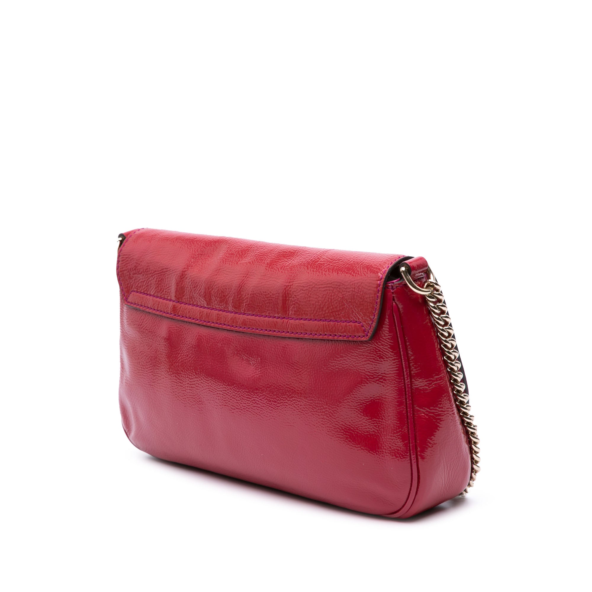 Medium Patent Soho Chain Flap Crossbody