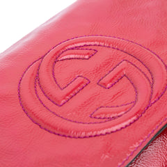 Medium Patent Soho Chain Flap Crossbody