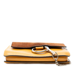 Small Suede and Calfskin Faye Crossbody