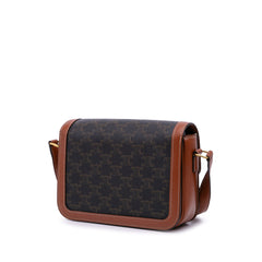 Classique Triomphe Coated Canvas and Calfskin Triomphe Crossbody