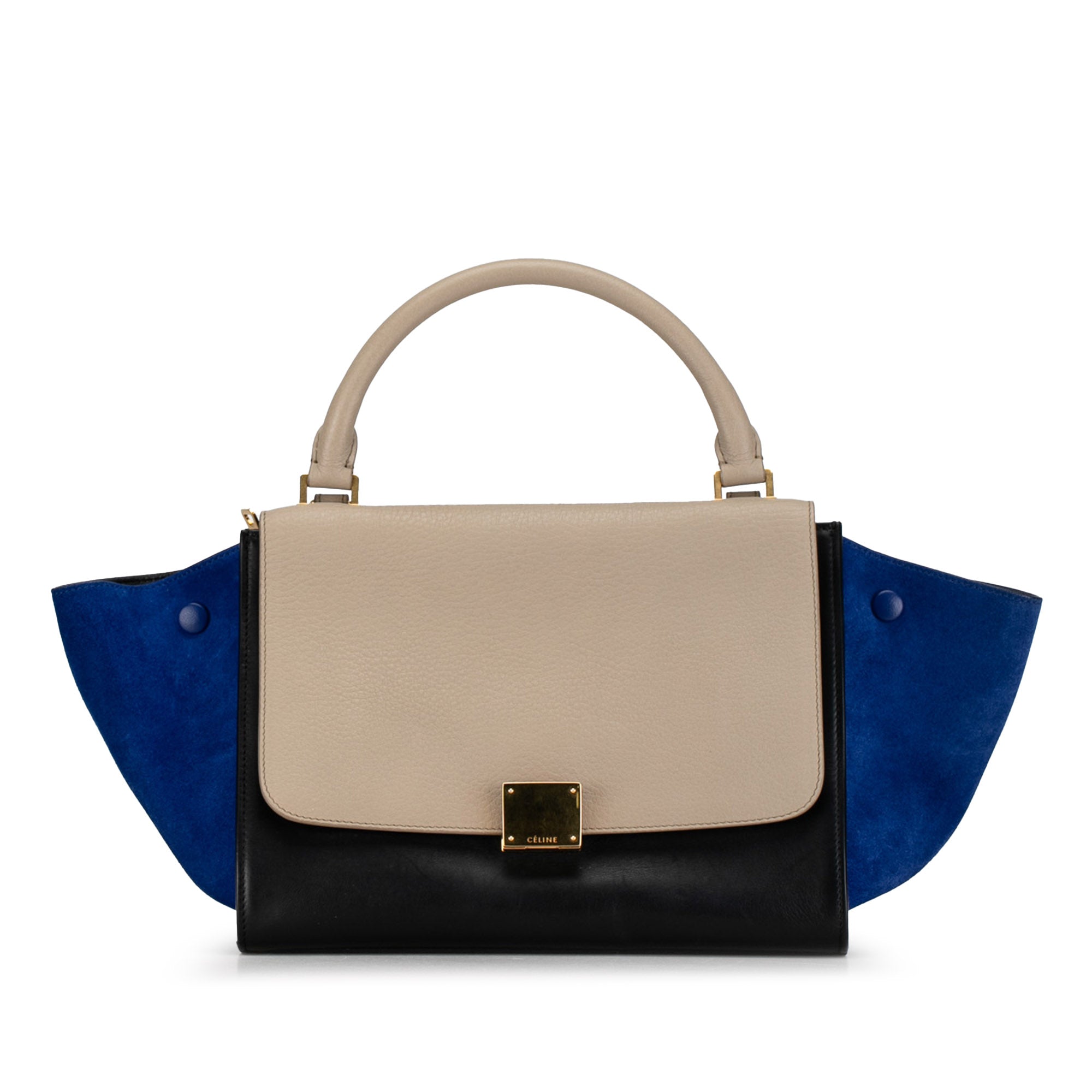 Small Tricolor Trapeze Satchel_0