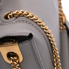 Embroidered Lace Leather Baguette Chain