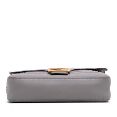 Embroidered Lace Leather Baguette Chain