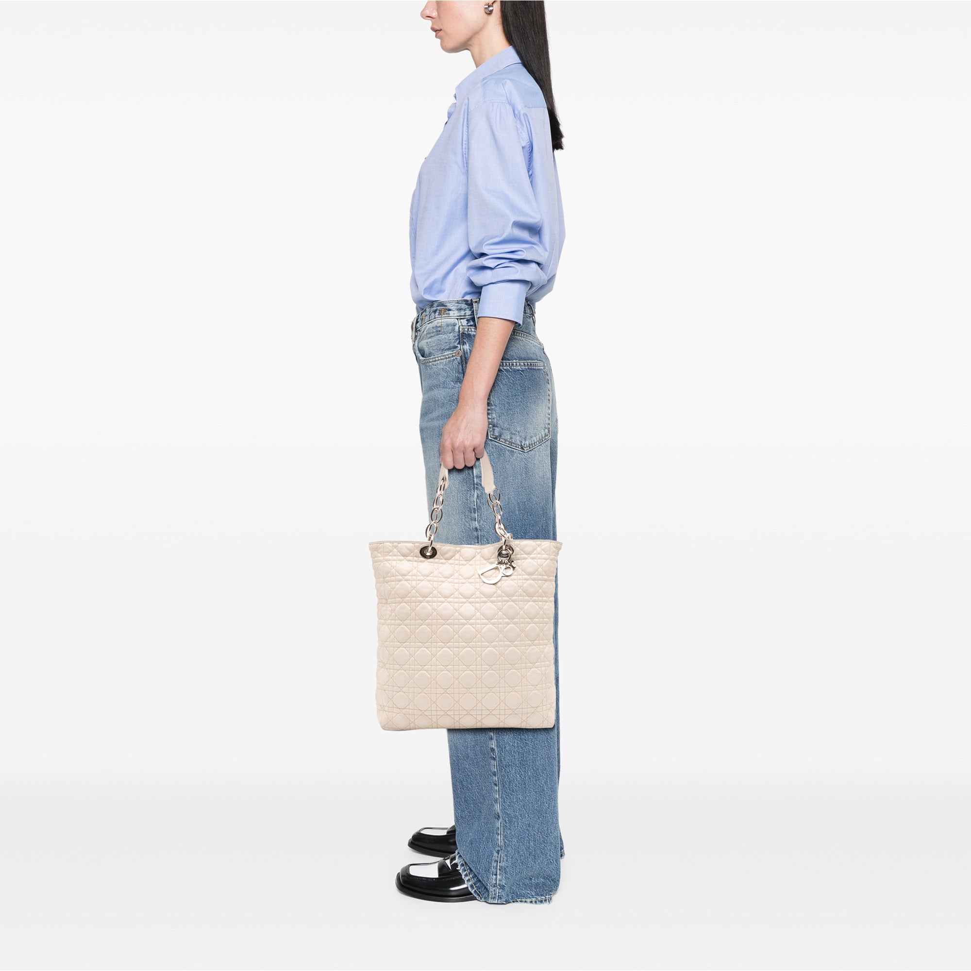 Lambskin Cannage Lady Dior Soft Shopping Tote