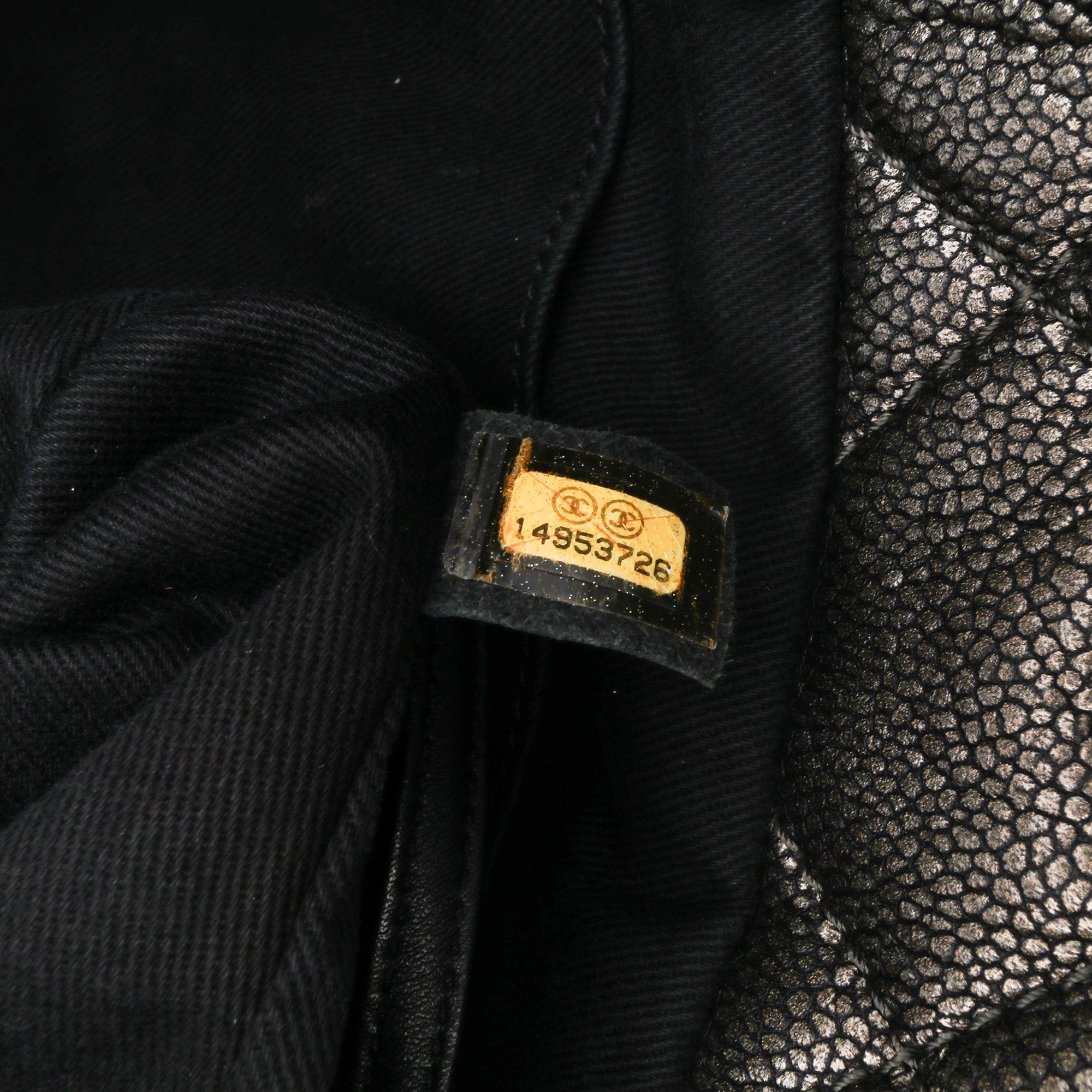 CC Metallic Caviar Soft Tote