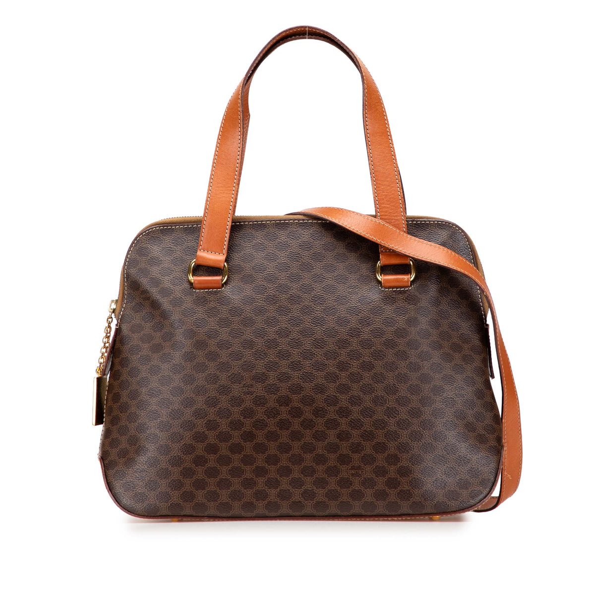 Macadam Coated Canvas Satchel
