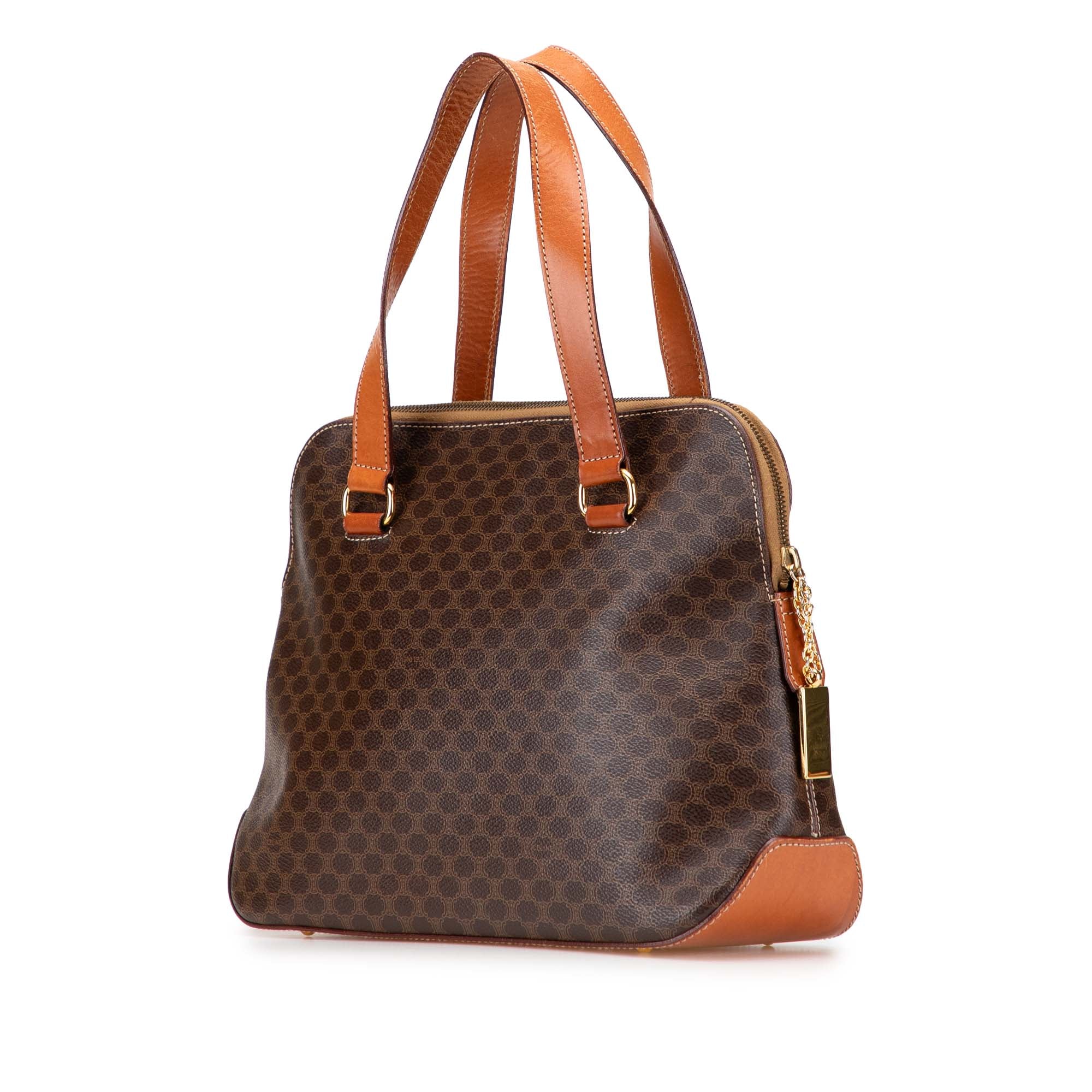 Macadam Coated Canvas Satchel