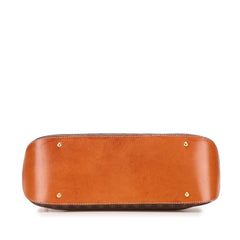Macadam Coated Canvas Satchel