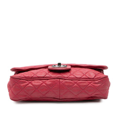 Small Quilted Iridescent Calfskin Shiva Flap