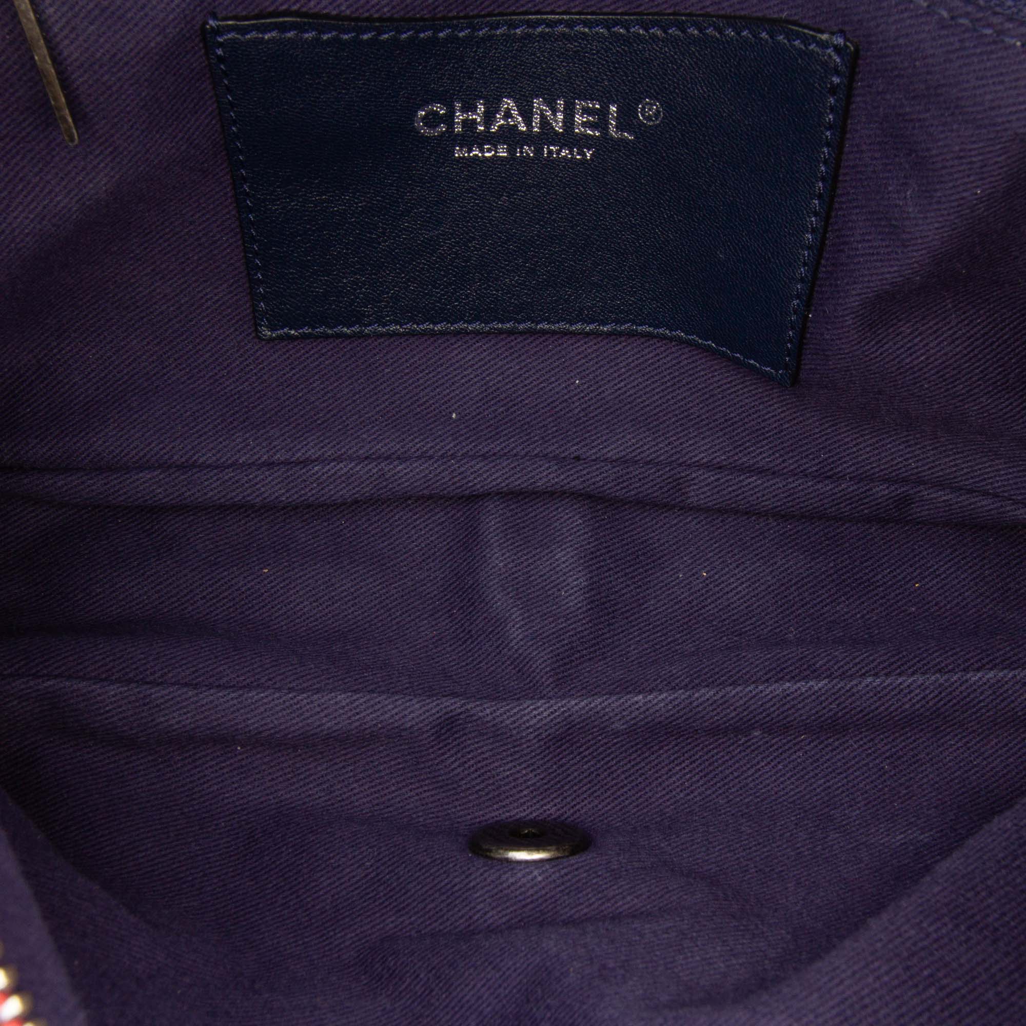 Small Quilted Iridescent Calfskin Shiva Flap