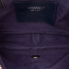 Small Quilted Iridescent Calfskin Shiva Flap