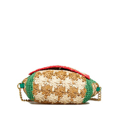 Small Raffia GG Marmont Crossbody