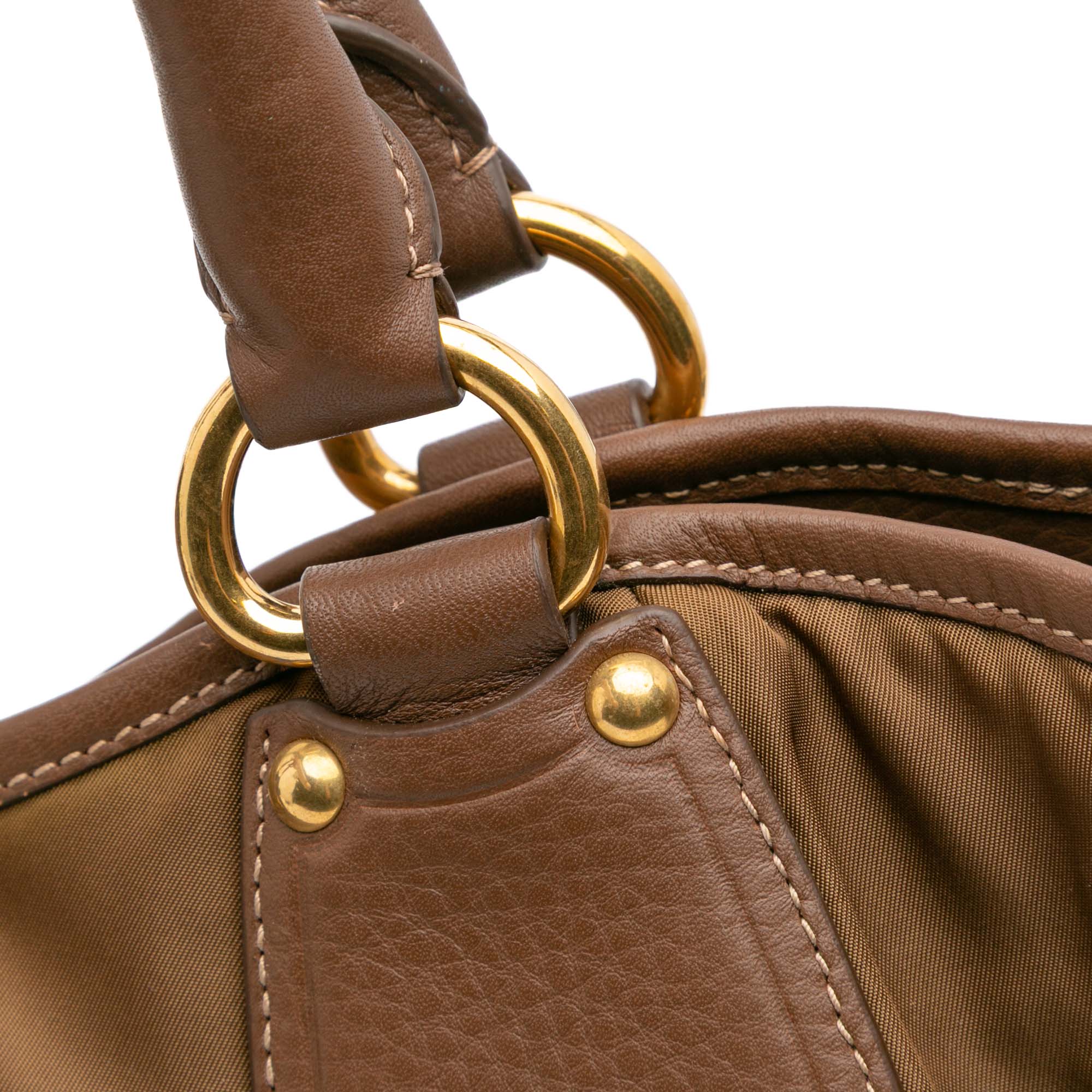 Tessuto and Leather Tote