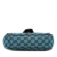 Medium GG Marmont Matelasse Diagonal GG Canvas Shoulder Bag