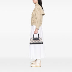 Nova Check Canvas Handbag