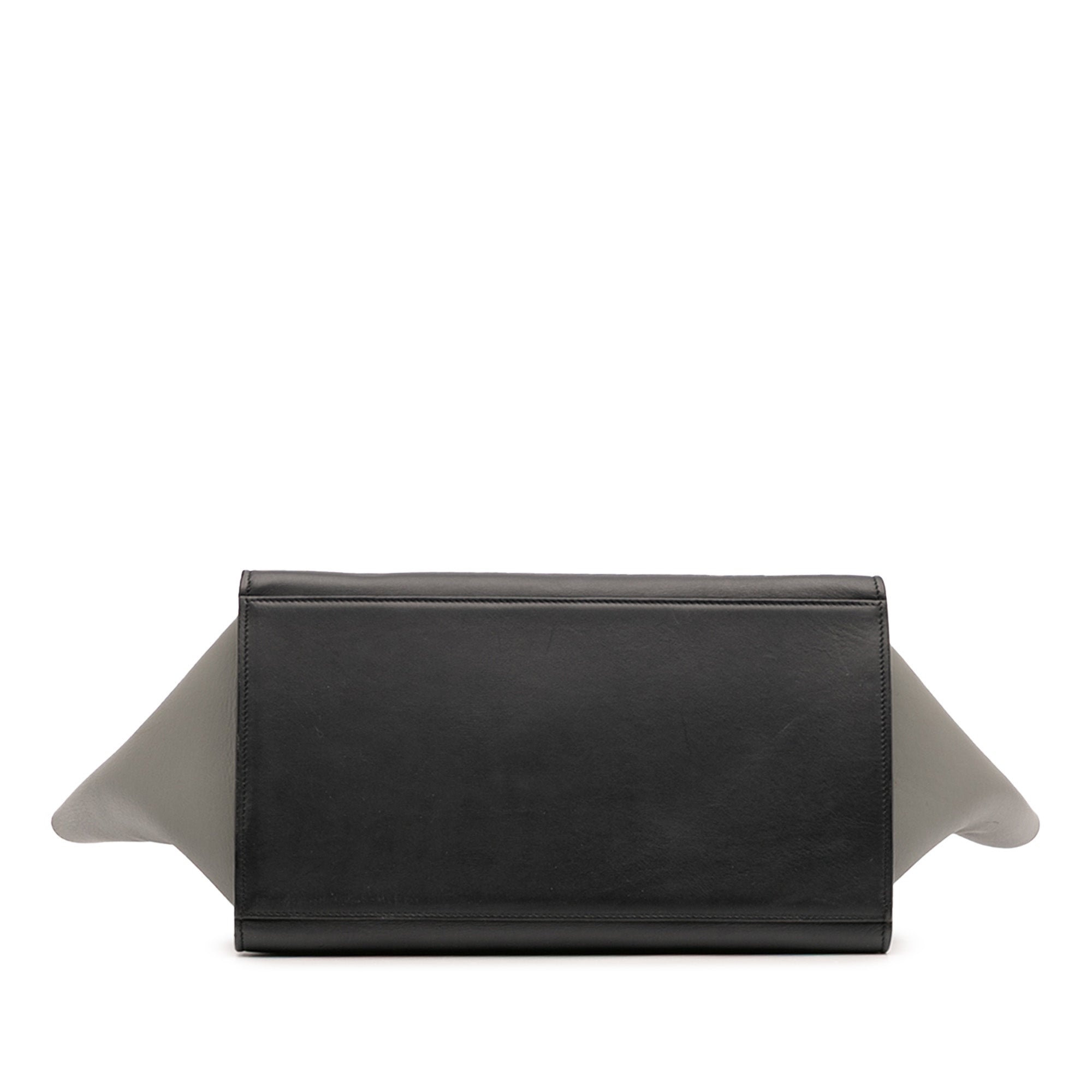 Medium Tricolor Leather Trapeze Satchel