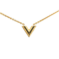 Gold Plated Essential V Necklace