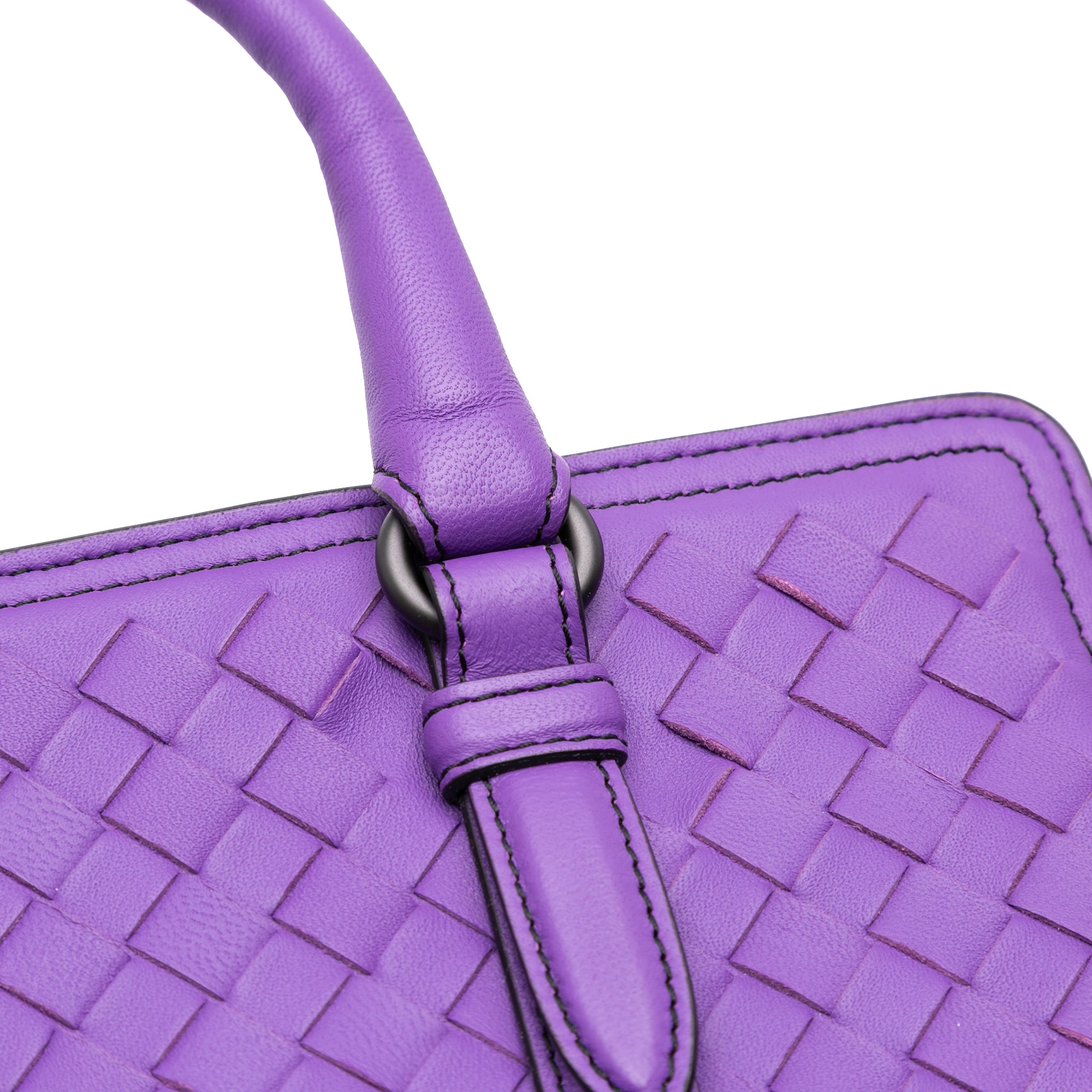 Small Nappa Intrecciato Monaco Satchel