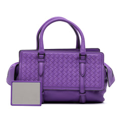 Small Nappa Intrecciato Monaco Satchel