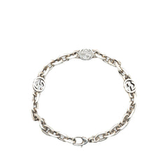 Silver Interlocking G Chain Bracelet