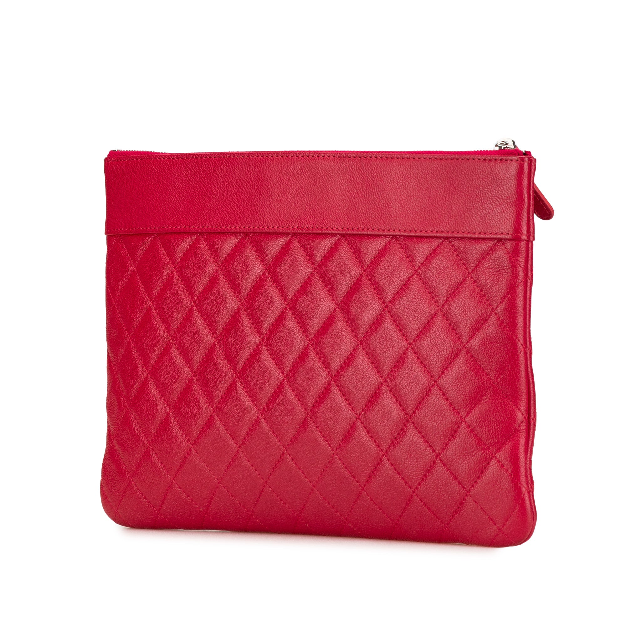 Quilted Sheepskin Mademoiselle O Case Clutch