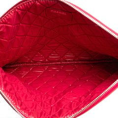 Quilted Sheepskin Mademoiselle O Case Clutch