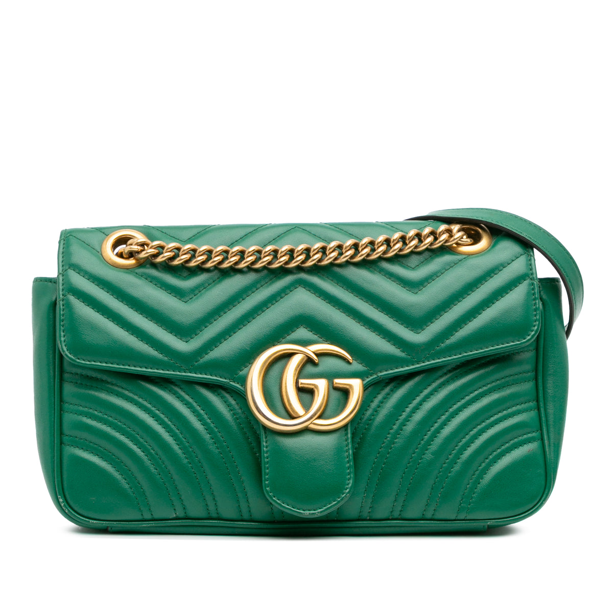 Medium GG Marmont Matelasse Leather Shoulder Bag