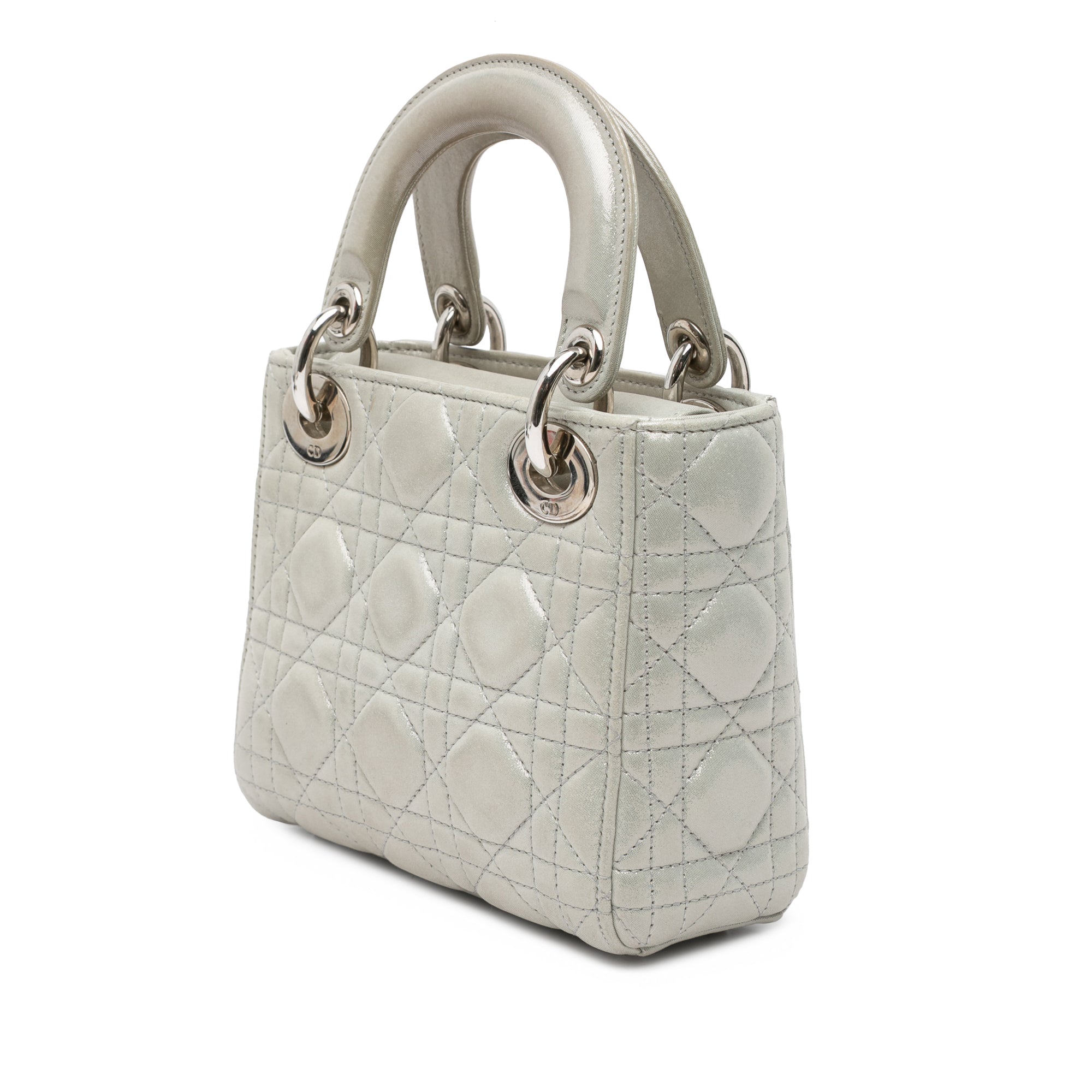 Mini Iridescent Lambskin Cannage Lady Dior