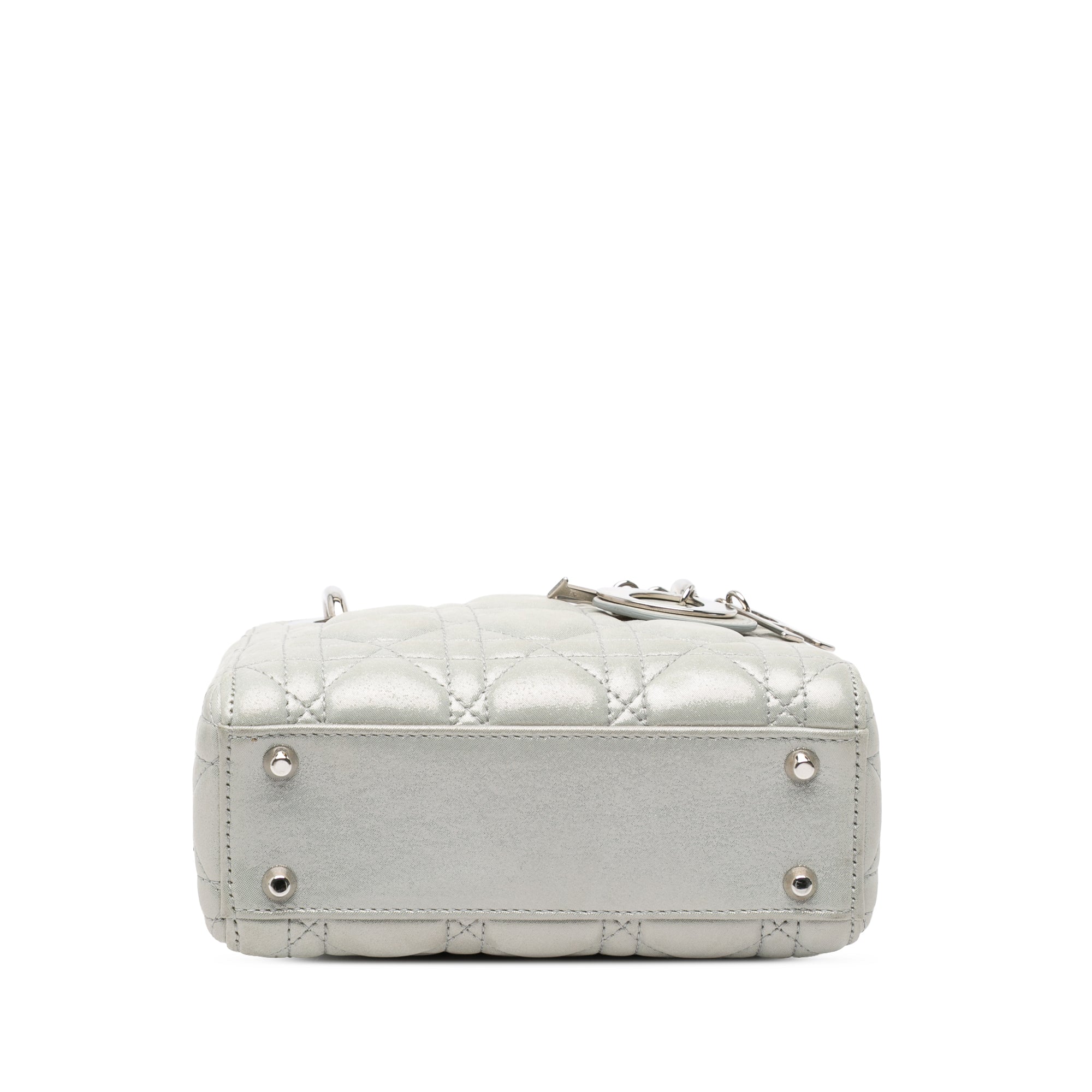 Mini Iridescent Lambskin Cannage Lady Dior