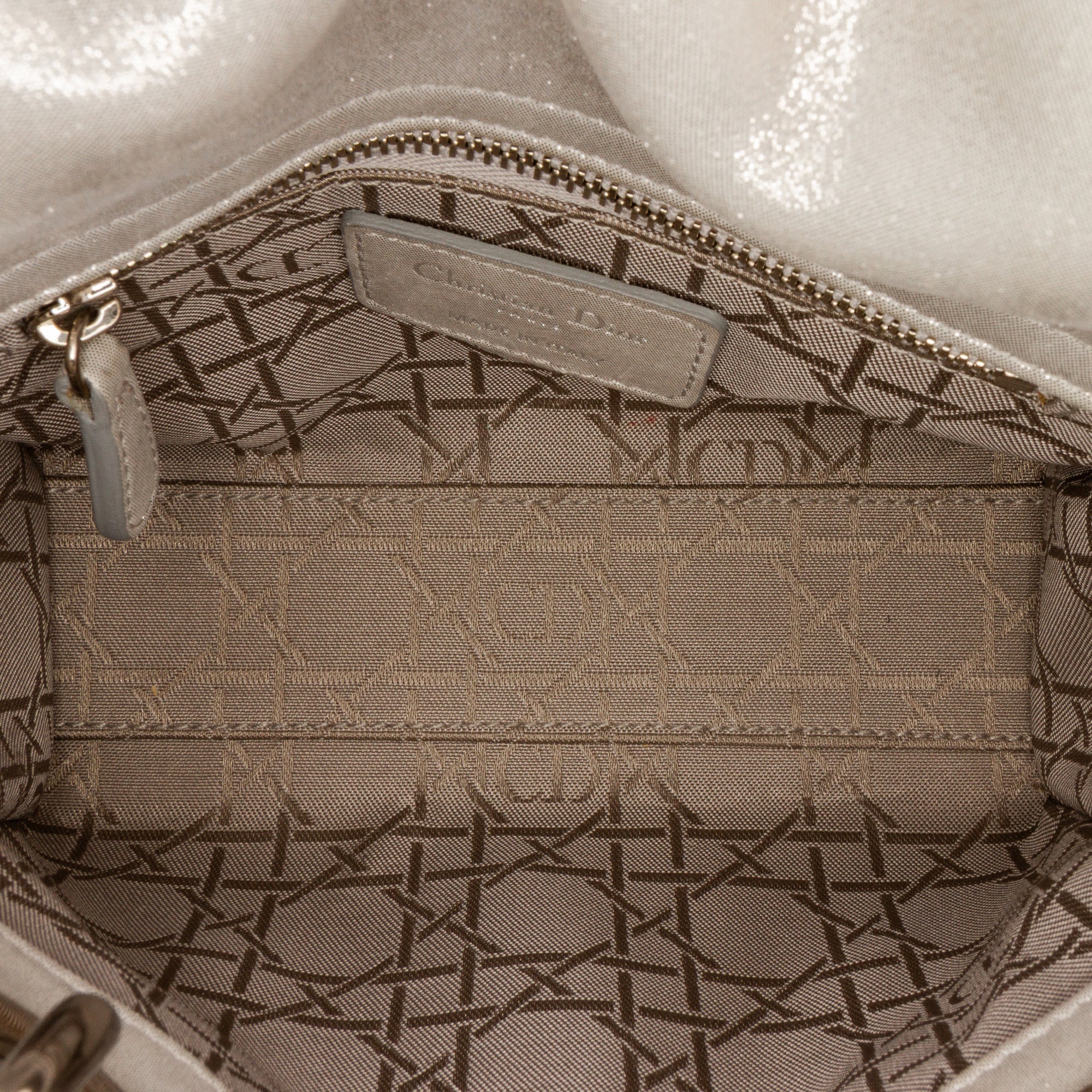 Mini Iridescent Lambskin Cannage Lady Dior
