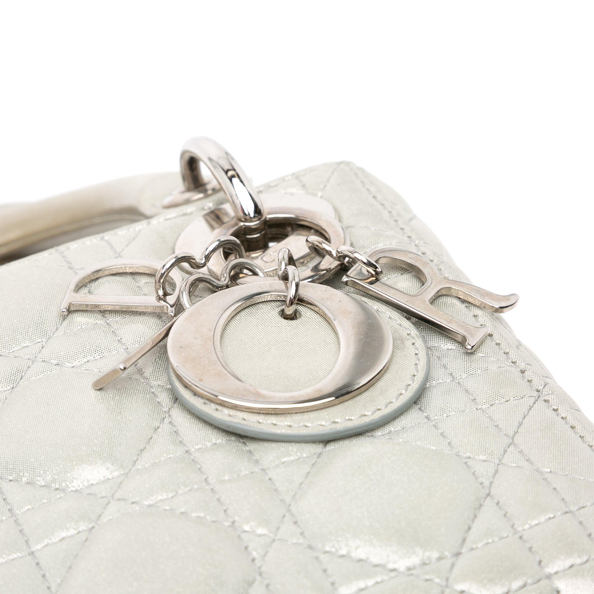 Mini Iridescent Lambskin Cannage Lady Dior