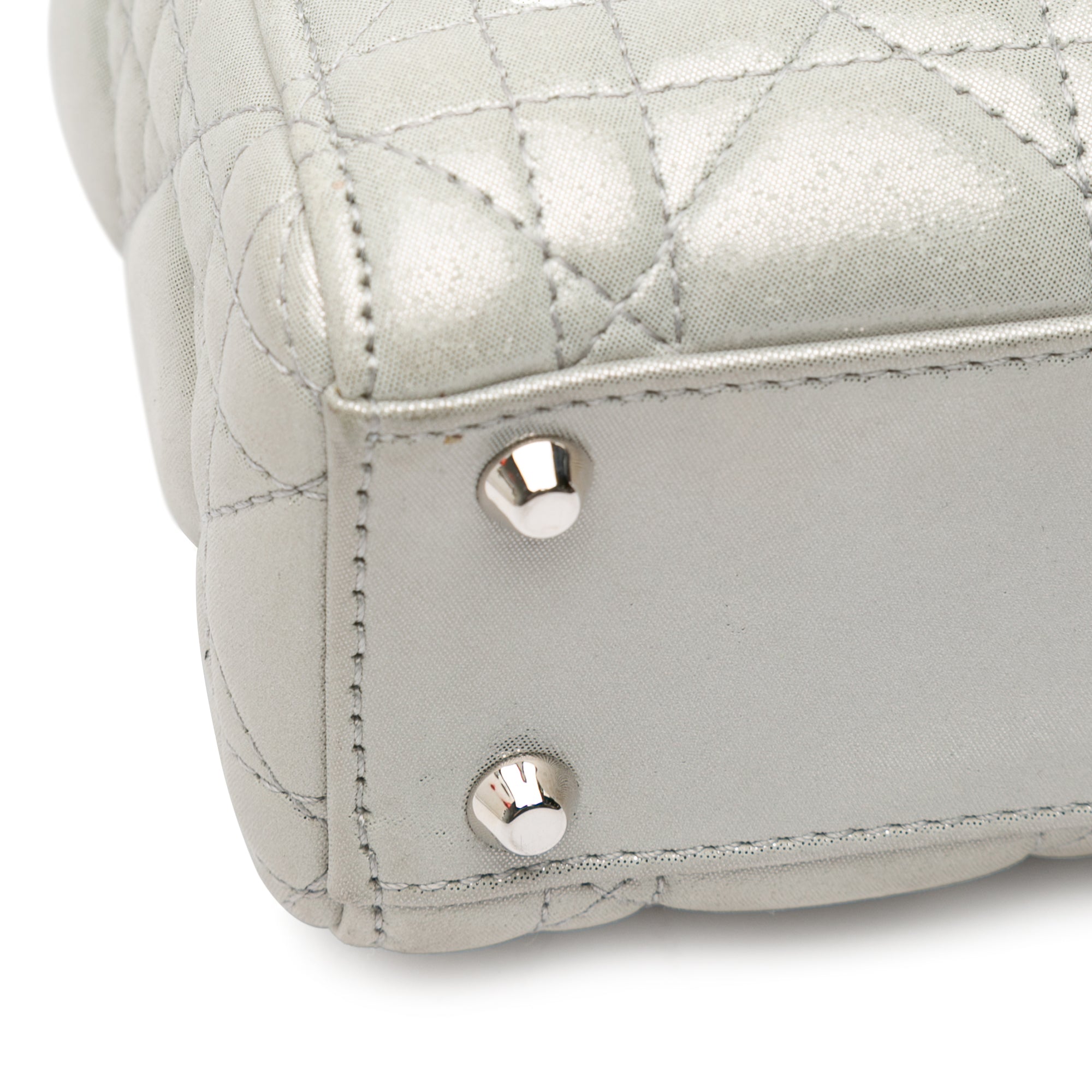 Mini Iridescent Lambskin Cannage Lady Dior
