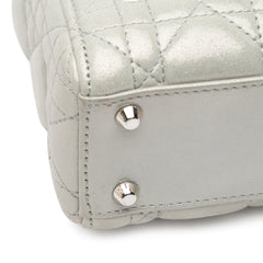 Mini Iridescent Lambskin Cannage Lady Dior