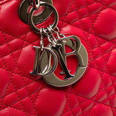 Large Lambskin Cannage Lady Dior