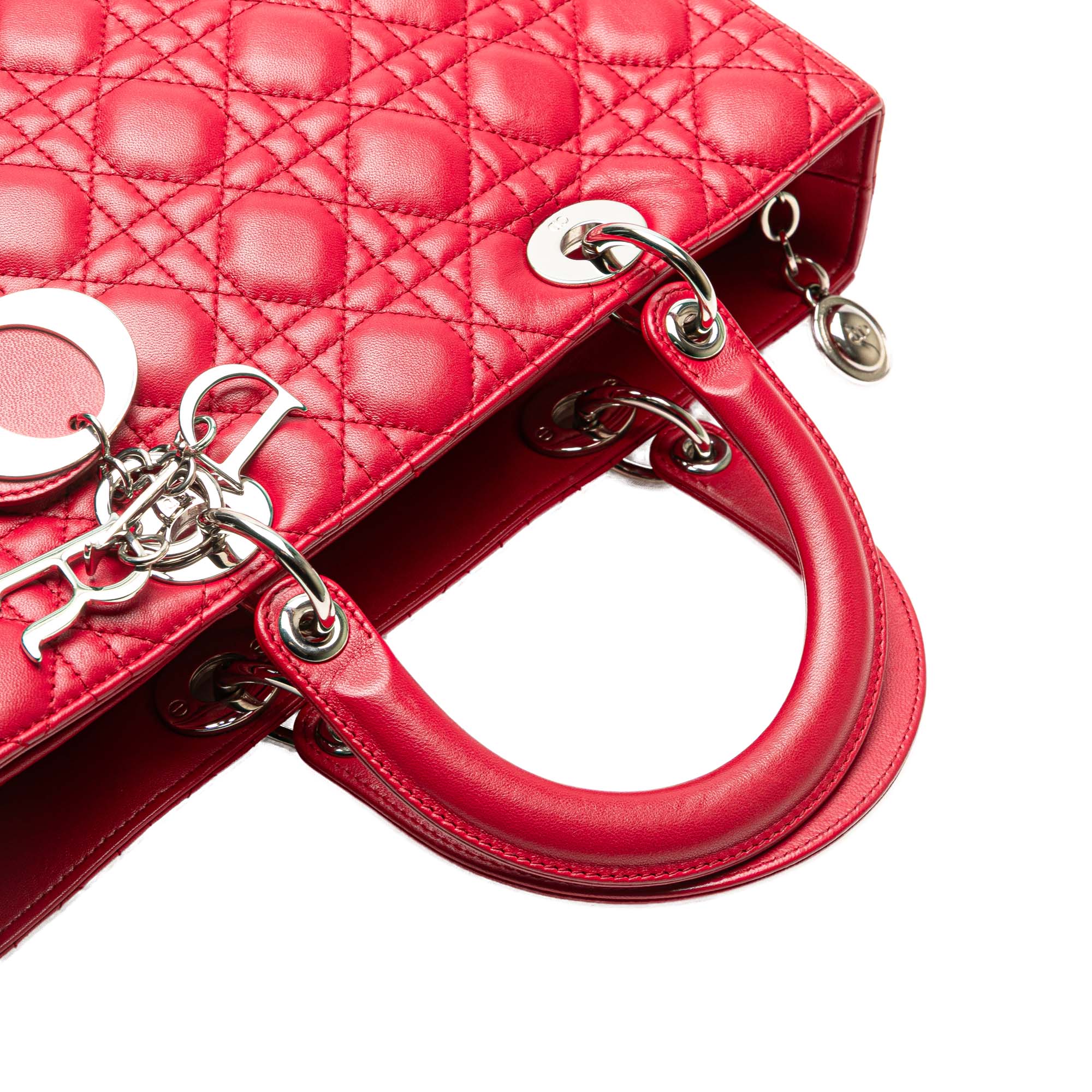 Large Lambskin Cannage Lady Dior