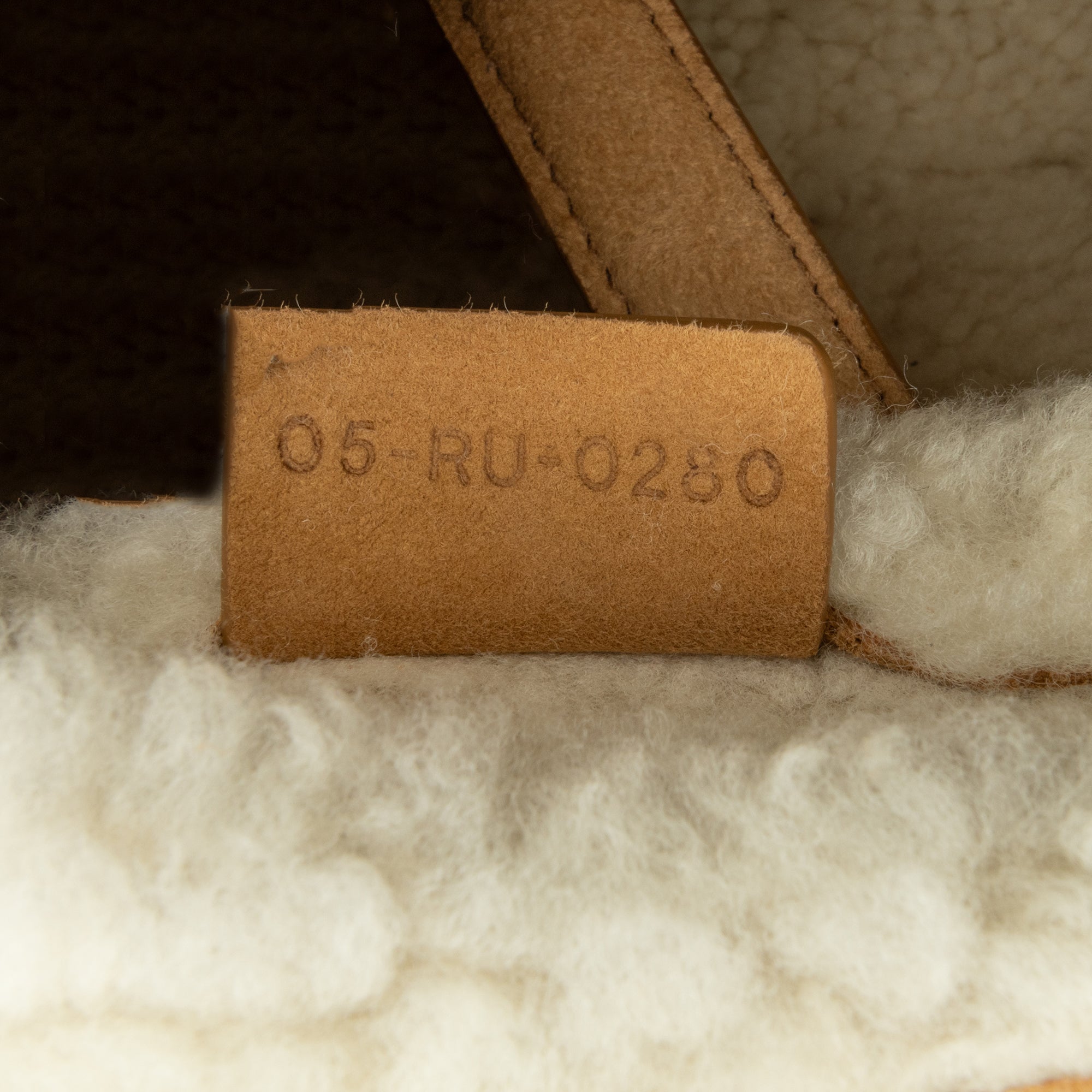 Shearling Suede Saddle Bag