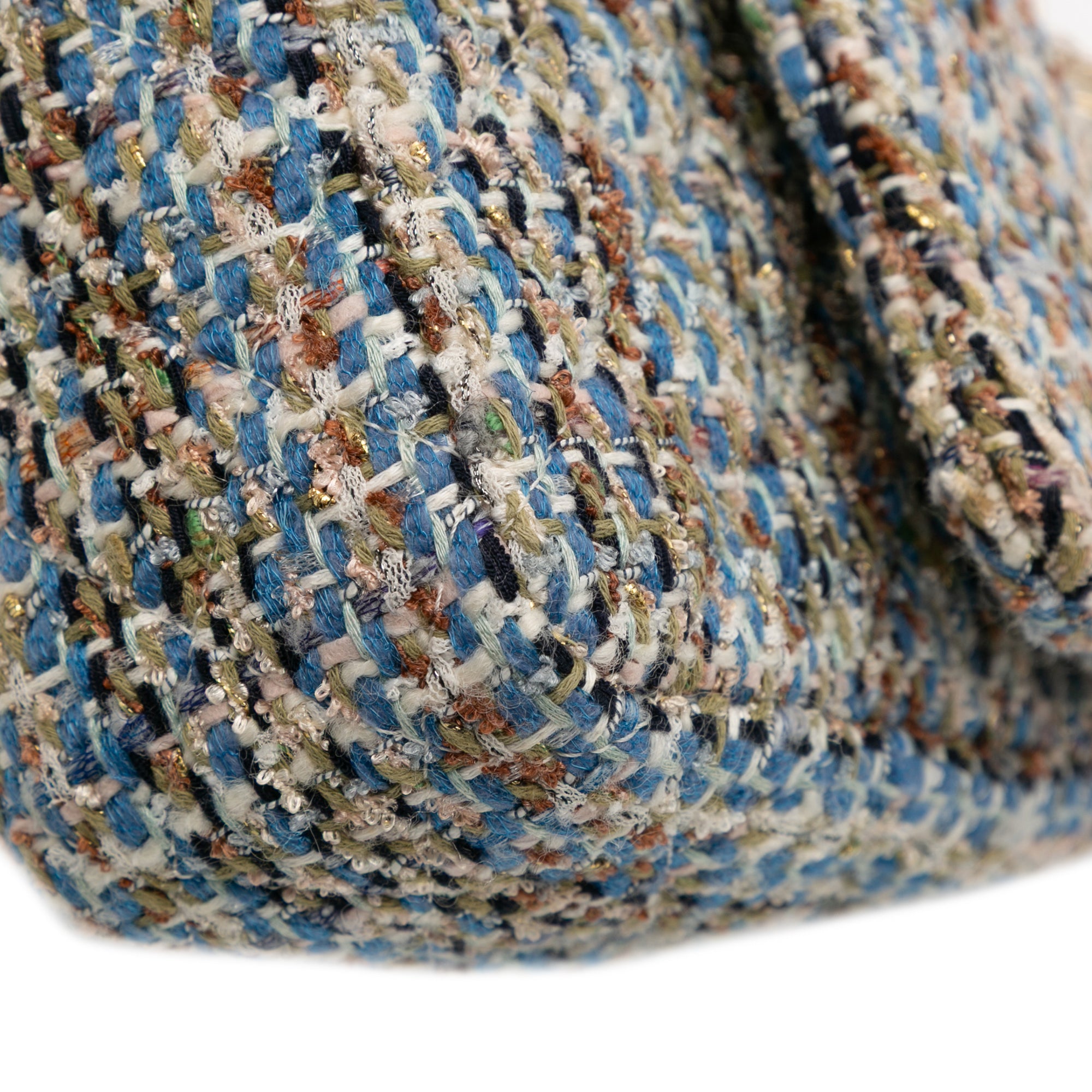 Medium Classic Multicolor Tweed Double Flap